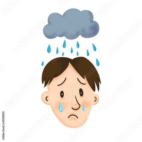 Boy crying