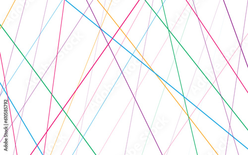 Colorful chaotic lines background, vector illustration