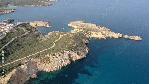 Espagne, sur l'île de Minorque, plage d'Arenal d'en Castell 