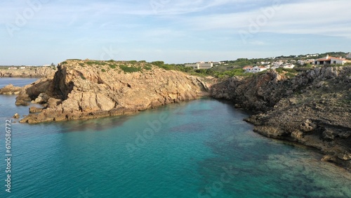 Espagne, sur l'île de Minorque, plage d'Arenal d'en Castell 