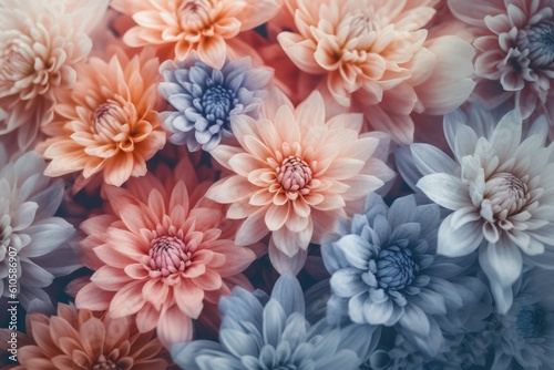 Dreamy Pastel Flowers Background © Igor