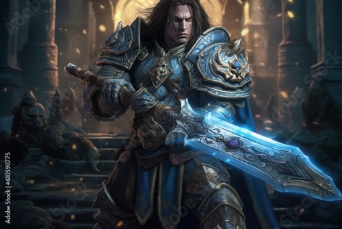 Valerian is a notable character in the expansive world of Warcraft. As a valiant and skilled warrior, he commands respect and admiration among his allies and foes alike.  © Fabrizio