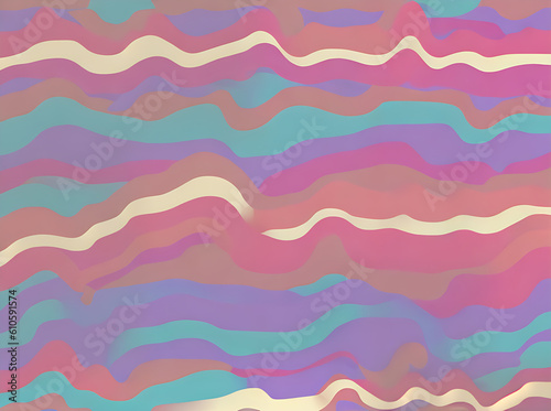 Layered cardboard stripes with pastel abstract drawing. © Natasha Breen