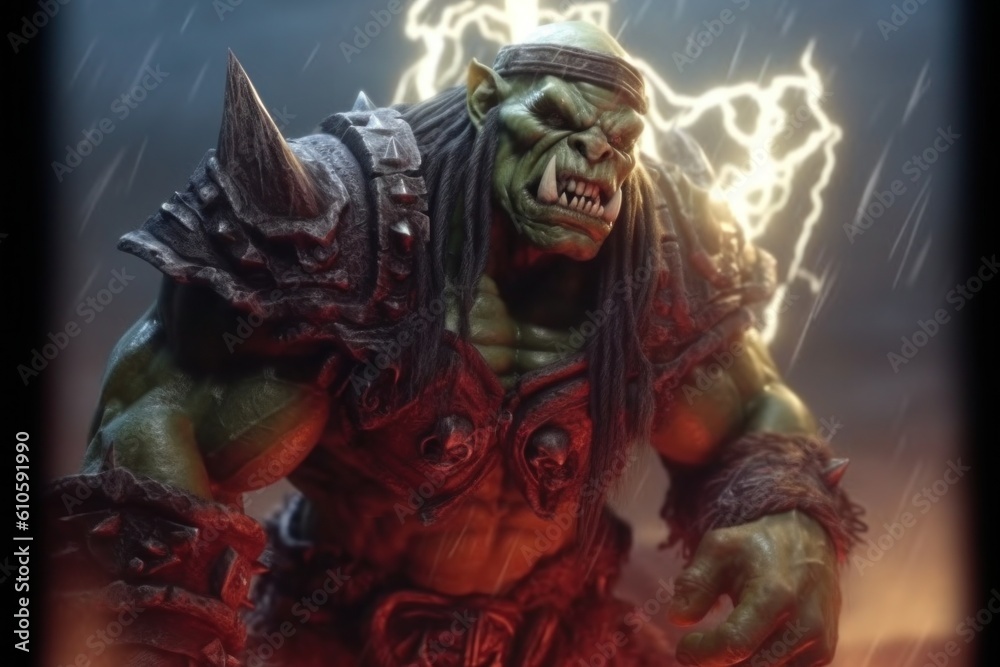As an orc, they possesses immense strength and resilience. His green skin and muscular physique reflect his warrior heritage. As an orc, they possesses immense strength and resilience. His green skin and muscular physique reflect his warrior heritage.
