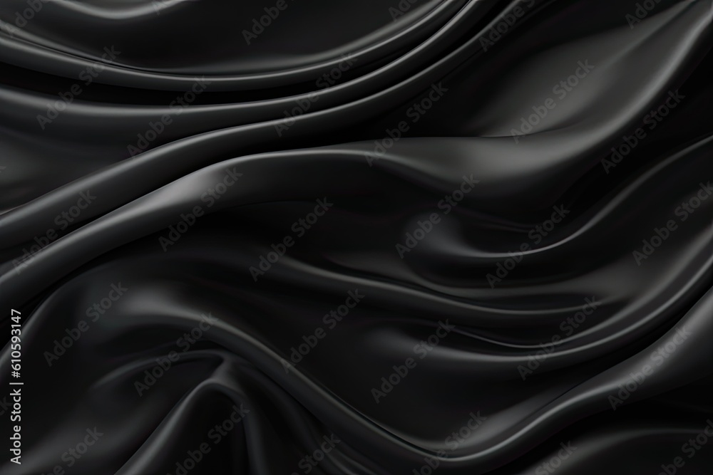 Abstract black satin background