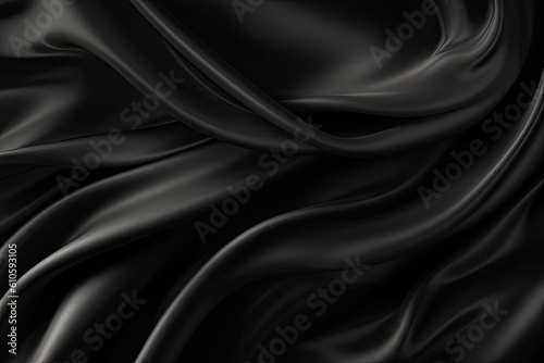 Abstract black satin background