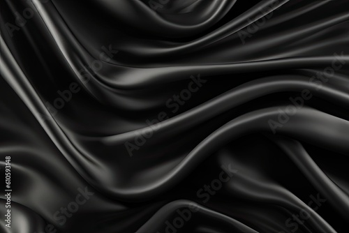 Abstract black satin background