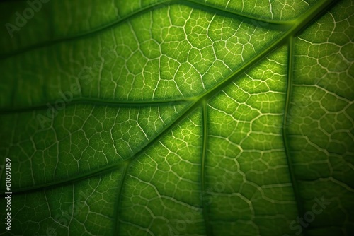 Close up green leaf texture abstract nature background