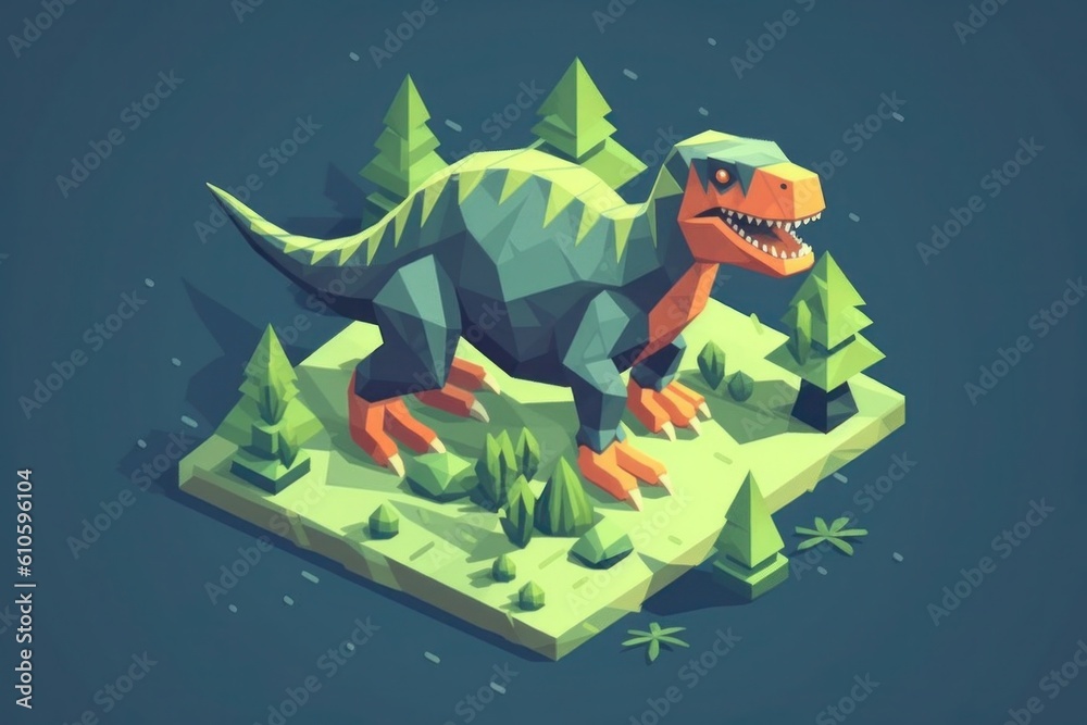 Isometric dinosaur illustrations have captivated the imaginations of both dinosaur enthusiasts and art lovers alike. These unique artworks bring prehistoric creatures to life.