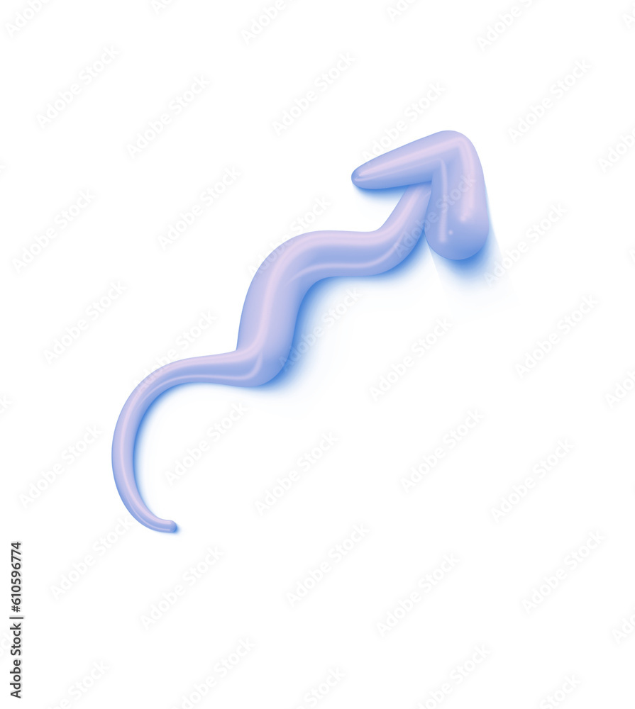 3D arrow abstract zigzag and right up pointer icon minimalist style illustration. isolated transparent png background 3D arrow abstract zigzag and right up pointer icon minimalist style illustration. isolated transparent png background