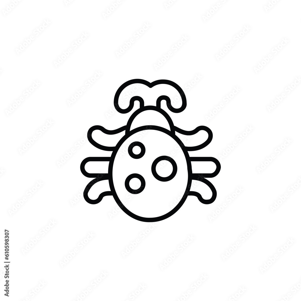 Virus icon design with white background stock illustration Virus icon design with white background stock illustration