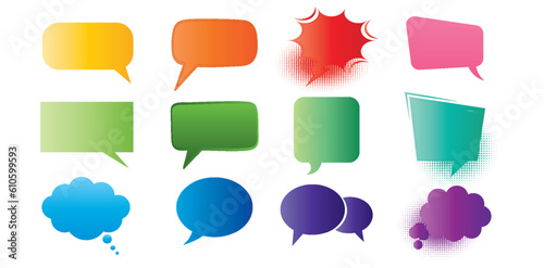 Pop colorful art style comic sound effects, Vector Cartoon explosions, sound expression and comic speech bubble, set