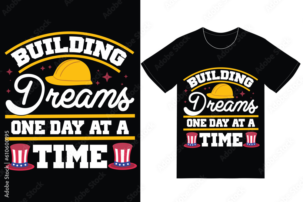 Obraz premium Labor Day T-shirt Design Vector. Labor Vector Graphics.
