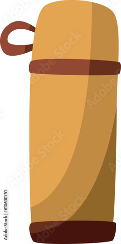 Vector hand drawn cartoon illustration of thermos