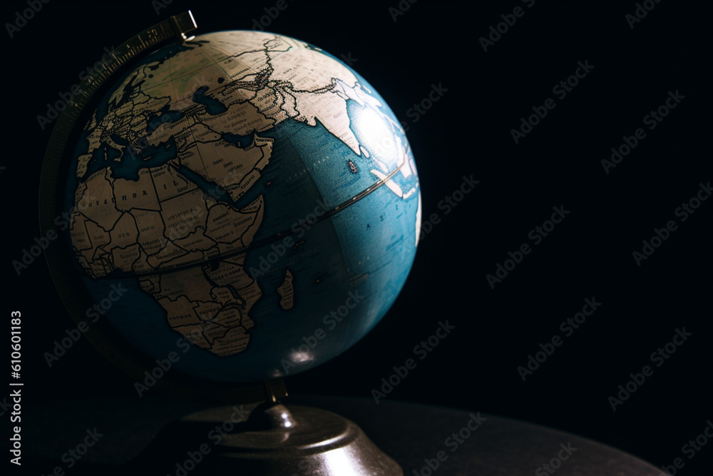 hnads with a world globe
