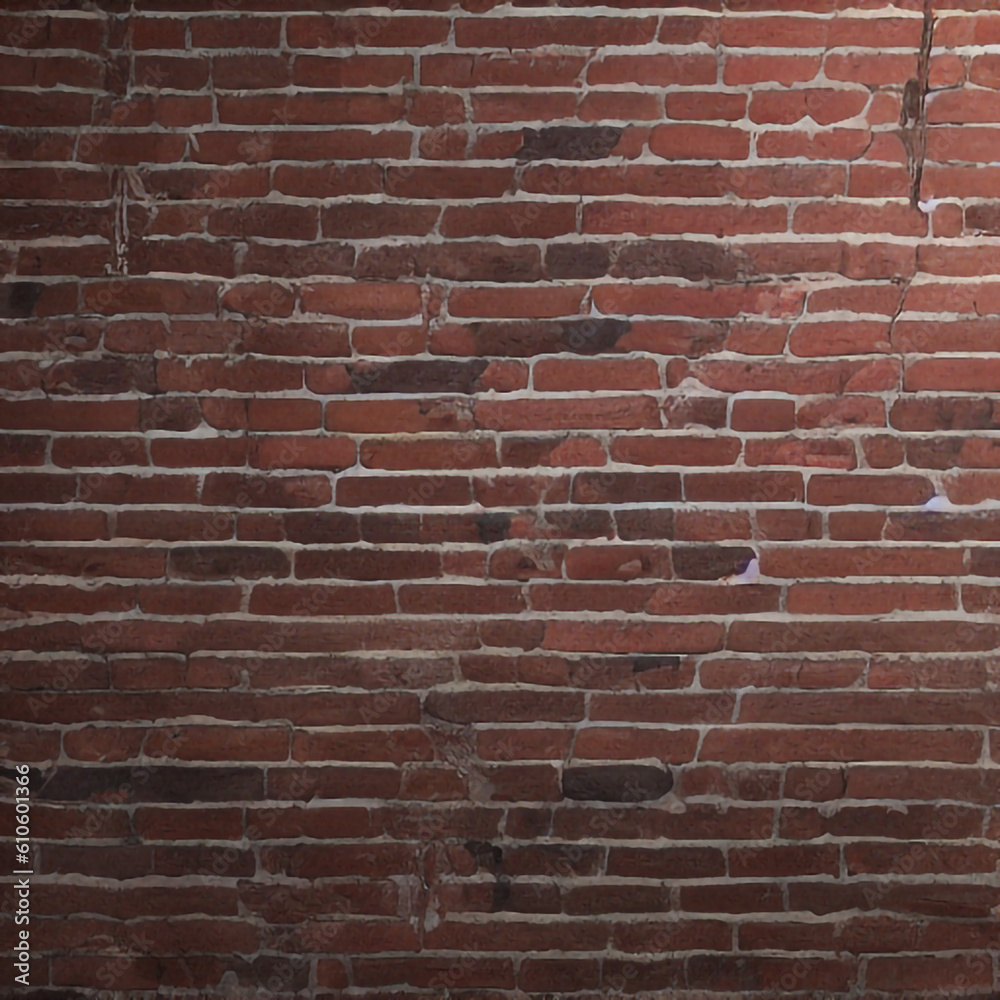 Fototapeta premium Realistic brick wall texture,modern style,Generative ai