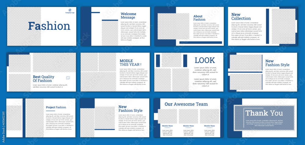 Vector Powerpoint Fashion Presentation Slide, Beauty Fashion Template ...