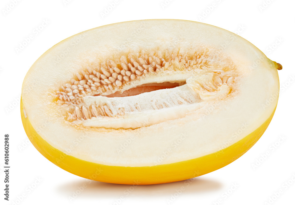 Yellow melon isolated on white Yellow melon isolated on white