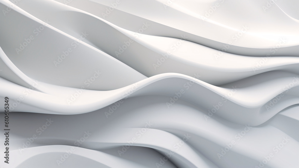 white abstract wallpaper, generative ai