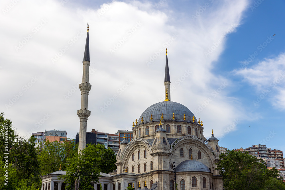 Fototapeta premium Ottoman Building's Nusretiye Mosque, Tophane, Istanbul