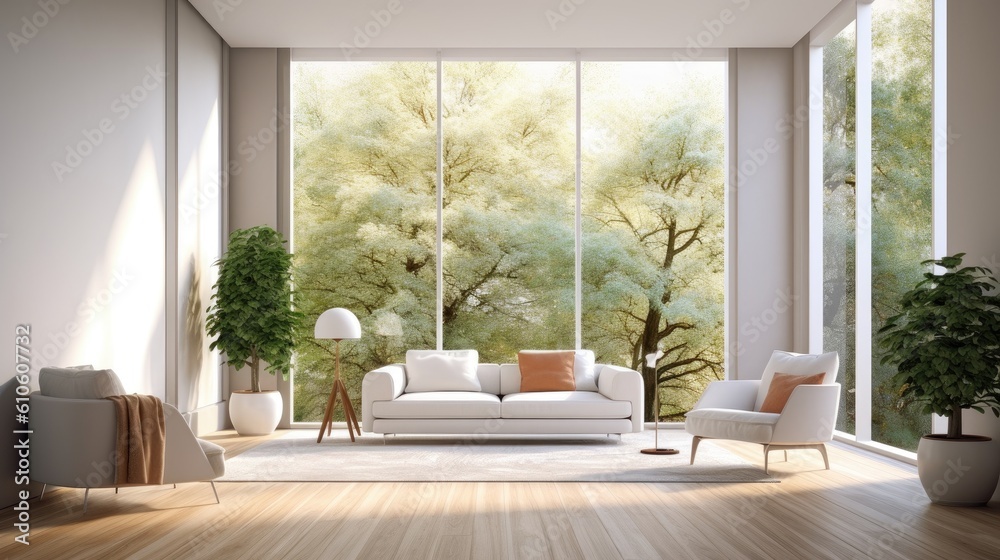 Fototapeta premium modern design cozy study room. Ai gerated