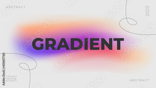 Abstract Gradient Blur Background with Editable Text. This vector graphic template can be used for promotion purposes of your business. Digital, RGB, 3840 x 2160 px, 6 Text Placeholders.