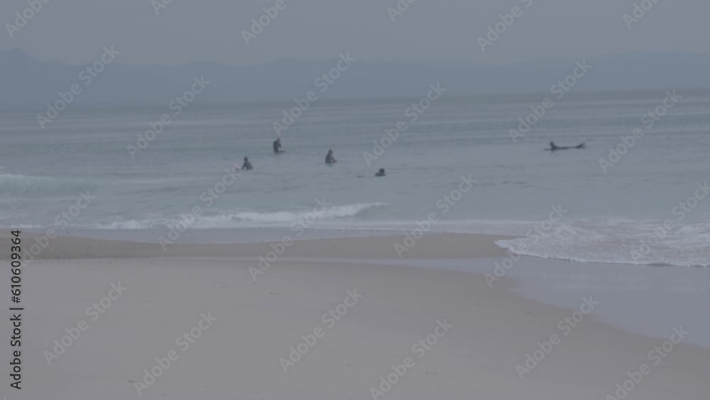 Beach with surfer Beach with surfer