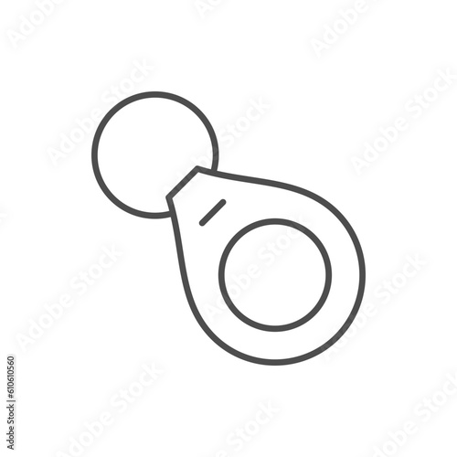 Promotional keychain line outline icon