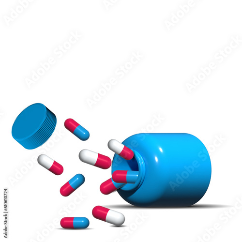 3d pills and capsules