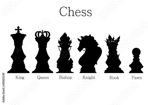 chess pieces vector