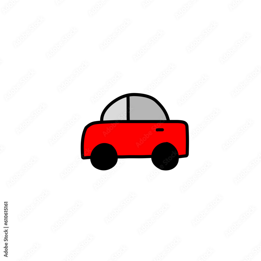 Vehicle icon in flat colors style