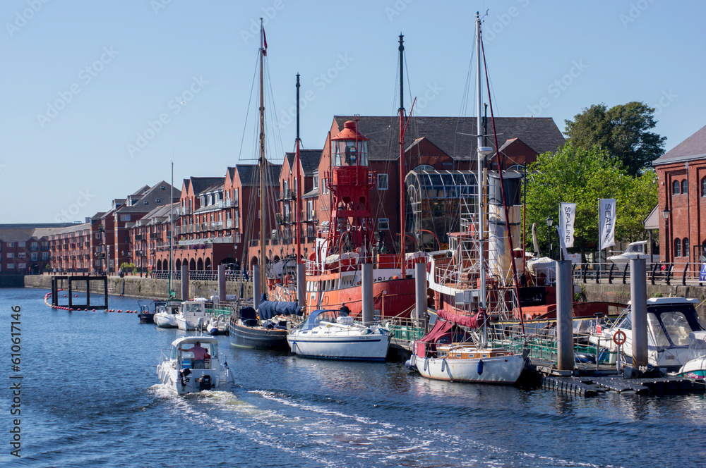 europe, UK, Wales, Swansea marina docks