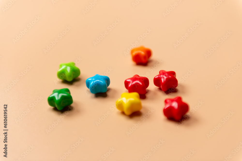 カラフルな星のお菓子 カラフルな星のお菓子
