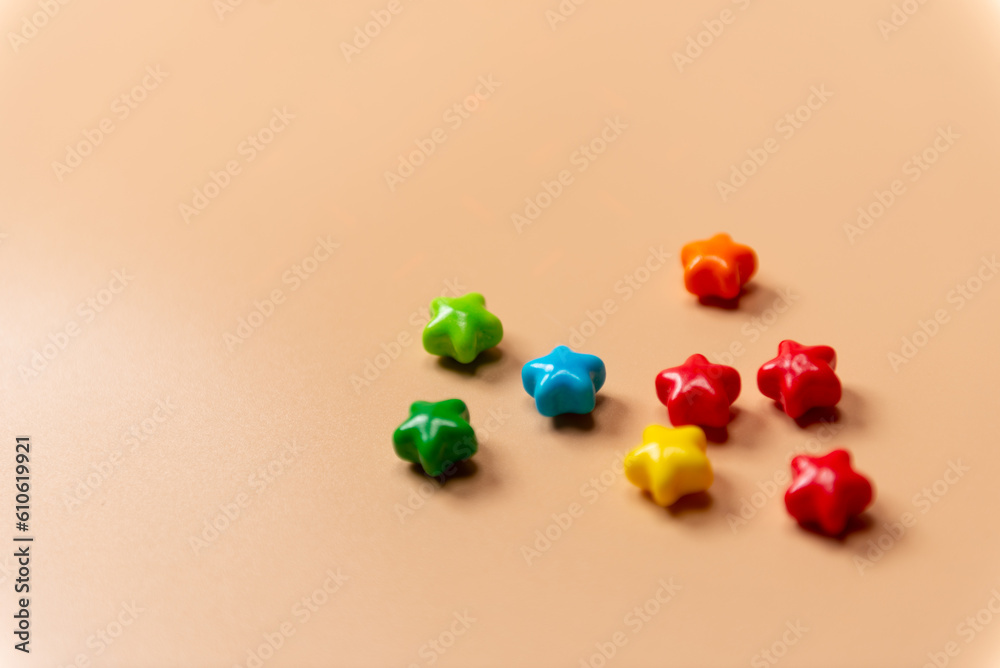 カラフルな星のお菓子 カラフルな星のお菓子
