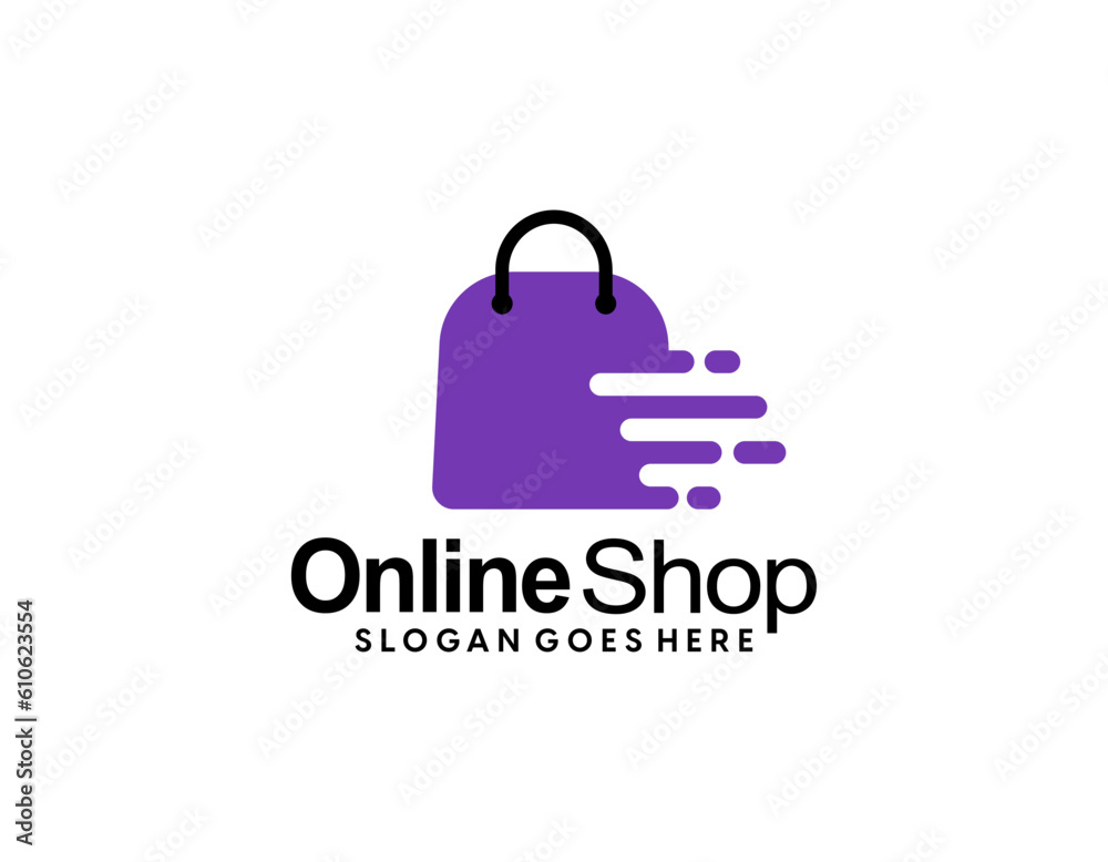 Online Shop logo designs template, Logo template icon Online Shop logo designs template, Logo template icon