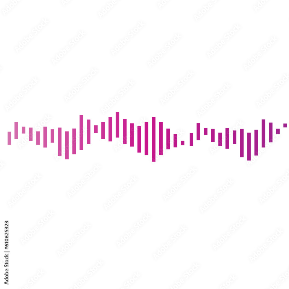 Sound waves. Psychedelic. Waves