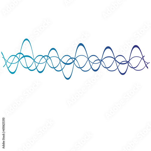 Sound waves. Psychedelic. Waves