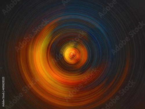 Holiday season with a defocused and colorful abstract representation of Diwali lights. This captivating image showcases the enchanting glow of lights with crossing circles