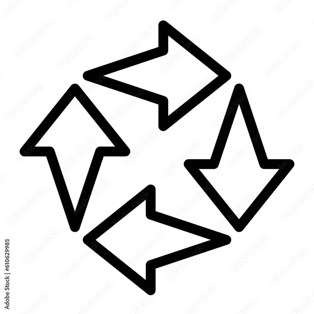 recycle line icon recycle line icon