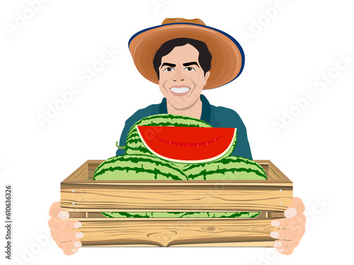 Red watermelon halved on a white background.