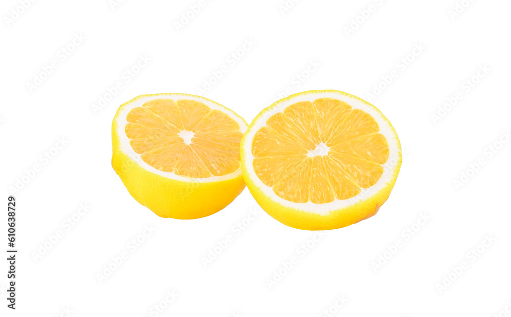 Fresh lemon isolated on transparent png Fresh lemon isolated on transparent png