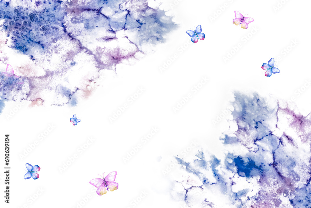 Watercolor beautiful bright spots. Watercolor abstraction.Watercolor background