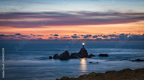Corbiere Lighthouse Sunset2