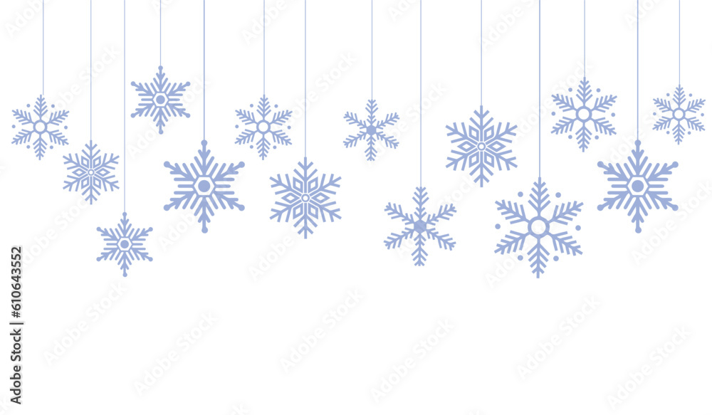 snowflake christmas vector eps 10 - obrazy, fototapety, plakaty 