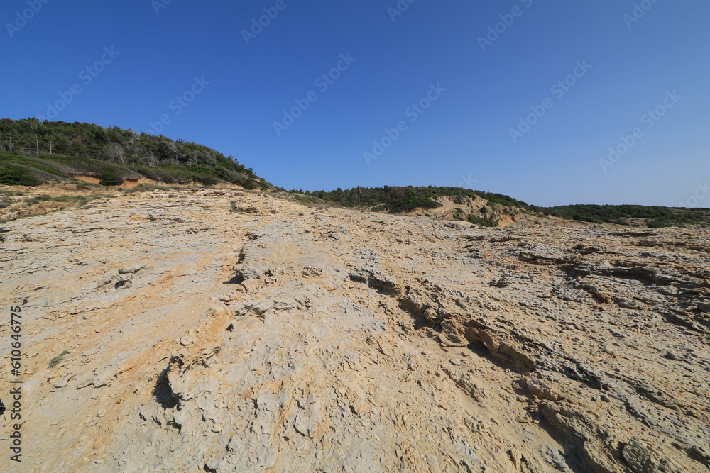 Stolac naturist stony beach on the island of Rab in Croatia Stolac naturist stony beach on the island of Rab in Croatia