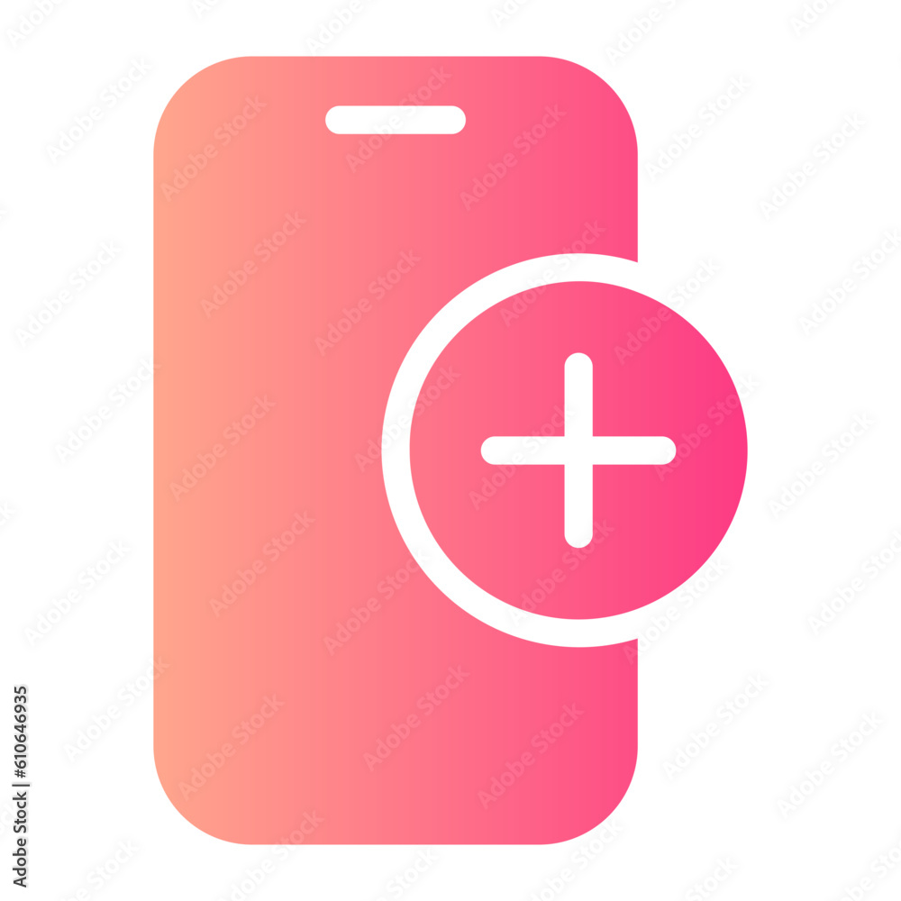 Obraz premium device gradient icon