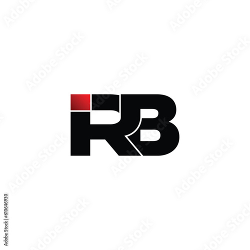 IRB letter monogram logo design vector