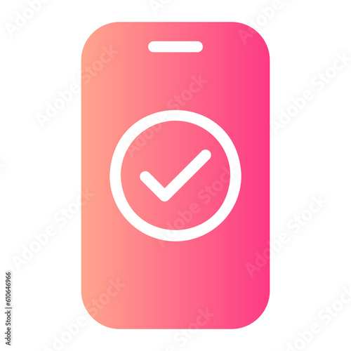 mobile gradient icon