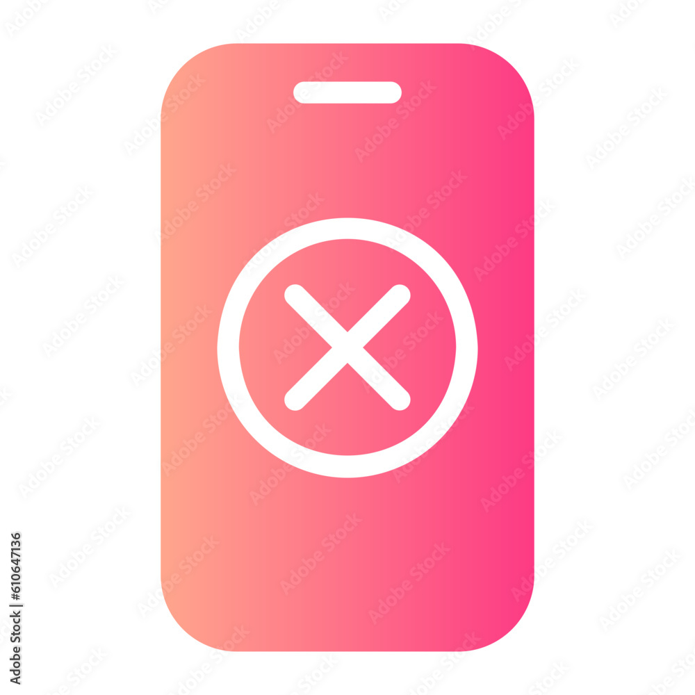 Fototapeta premium access denied gradient icon