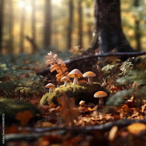Small Forest Mushrooms